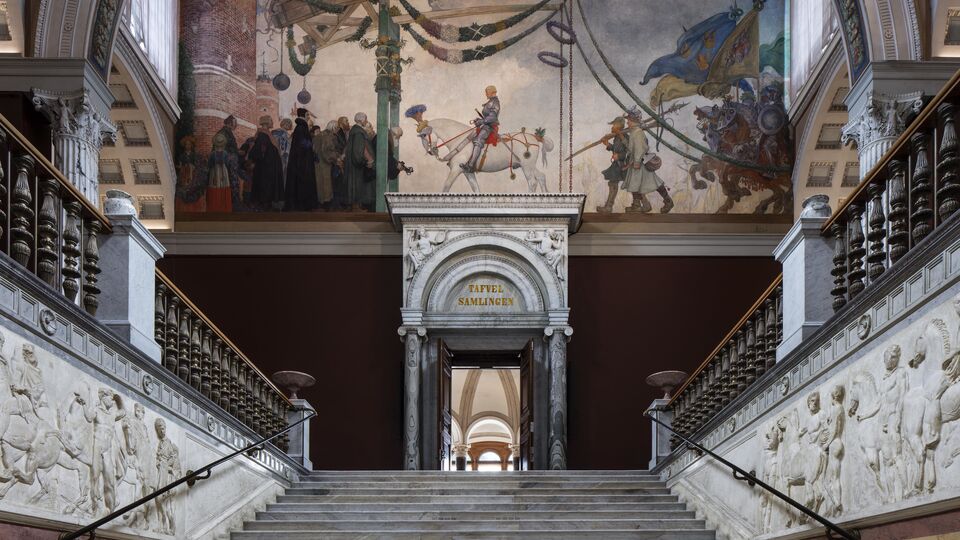 Interiör från Nationalmuseum, Trapphallen. Foto: © Bruno Ehrs