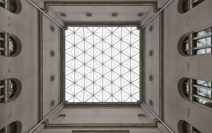 One of the two new glazed in court yards. Photo: Melker Dahlstrand