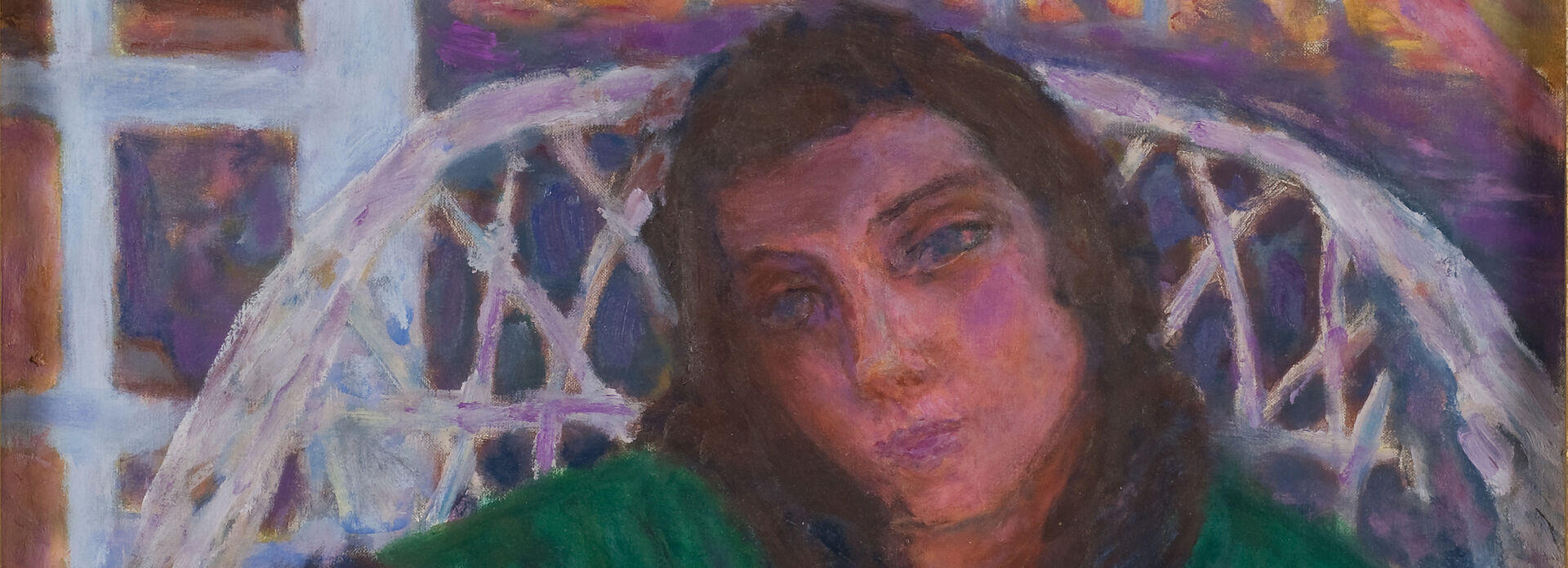 Pierre Bonnard, Interiör med kvinna i korgstol