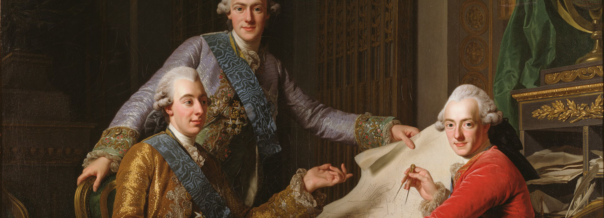 Alexander Roslin, Gustav III och hans bröder