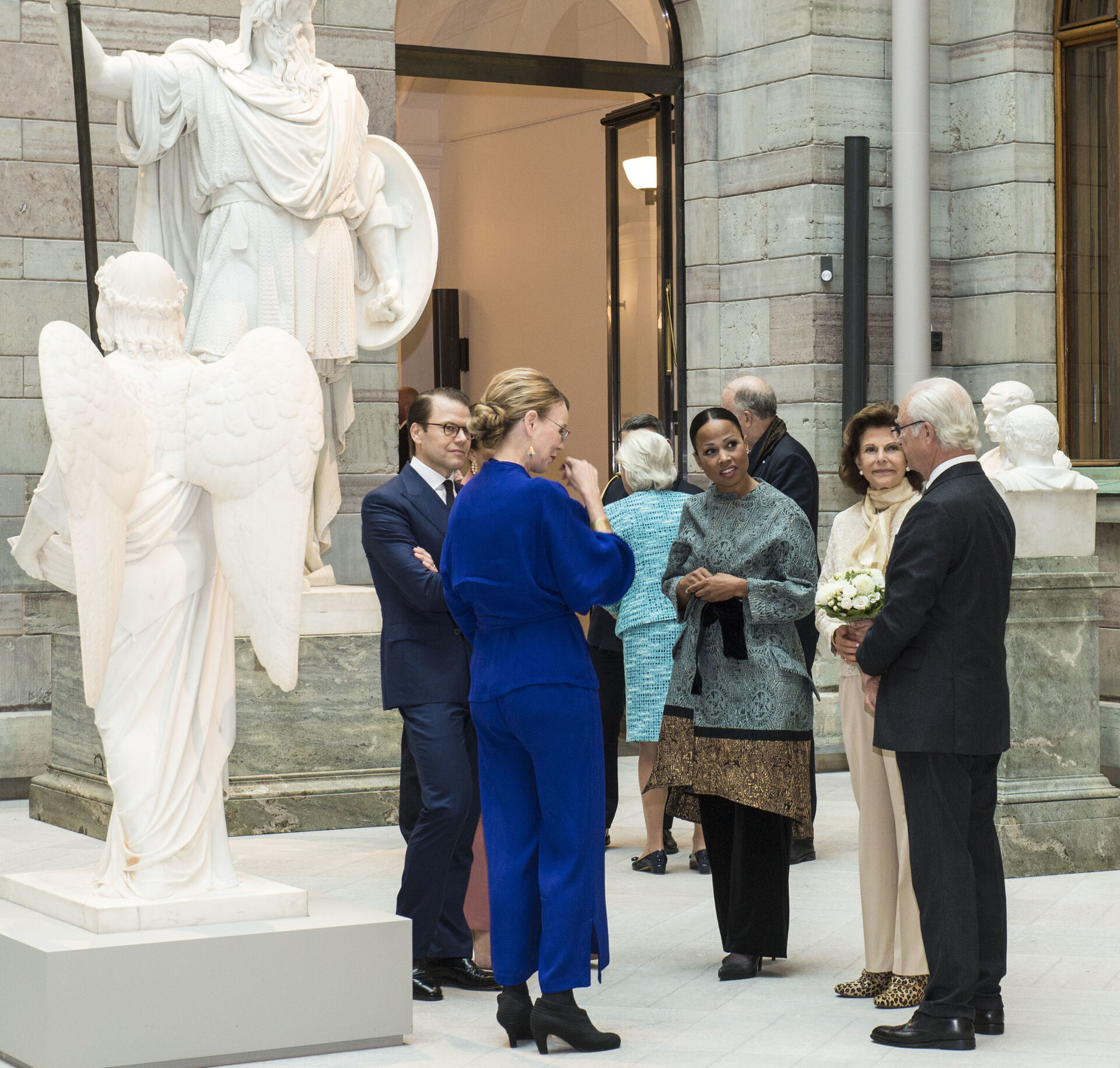 Conversation in the Sculpture Courtyard