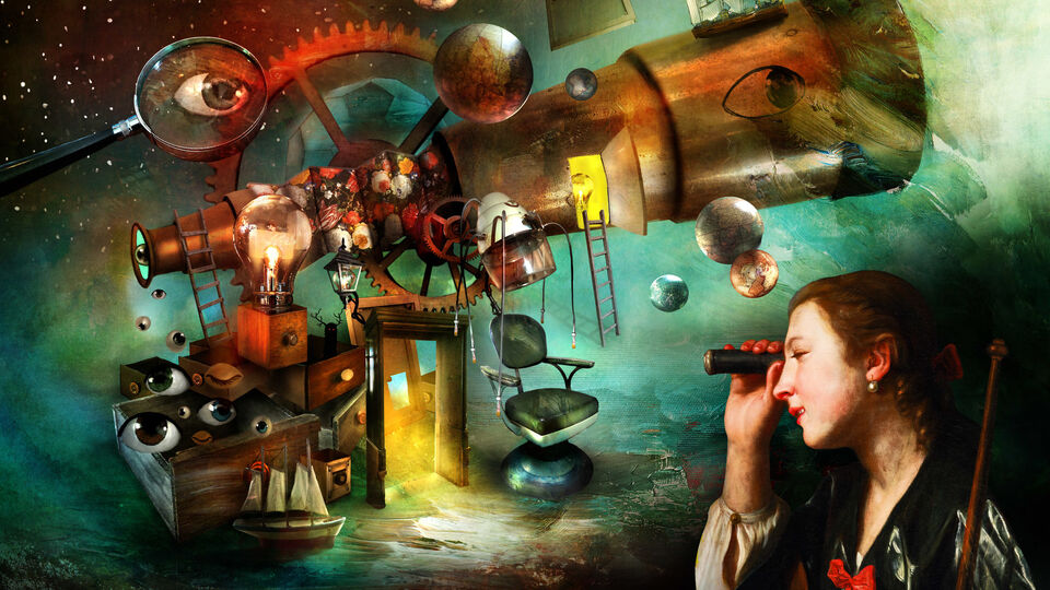 Barnens konstvärld, illustration av Alexander Jansson