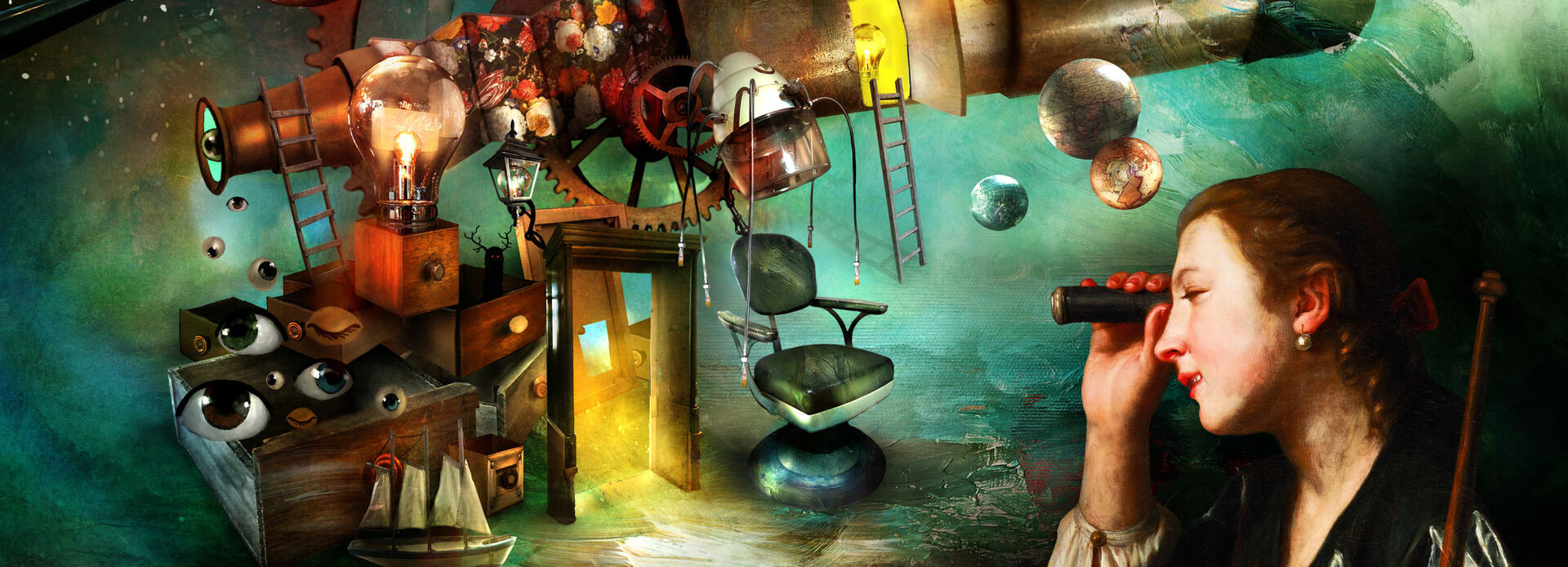 Barnens konstvärld, illustration av Alexander Jansson