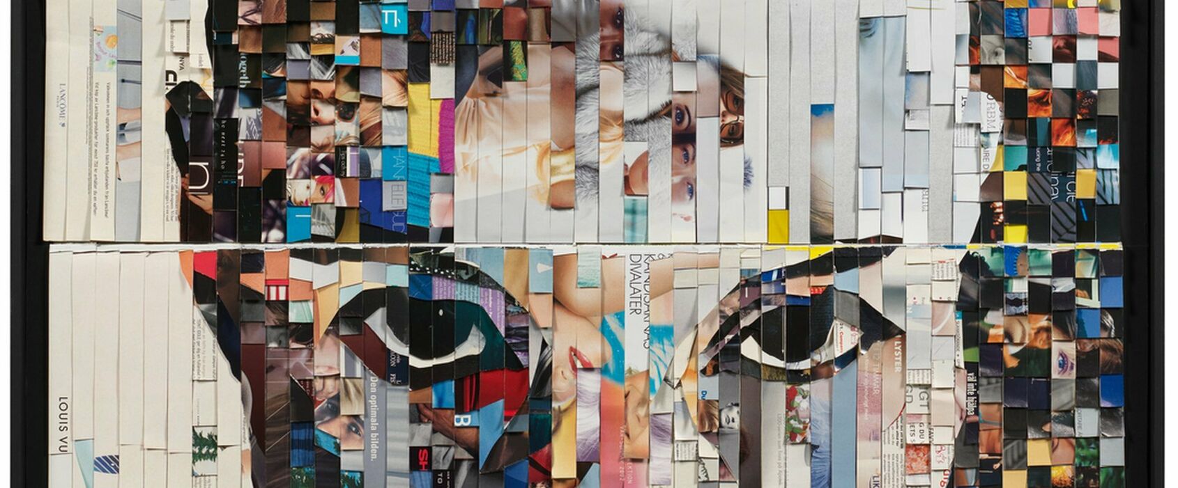 Porträtt av en kvinna centrerat kring ögonen