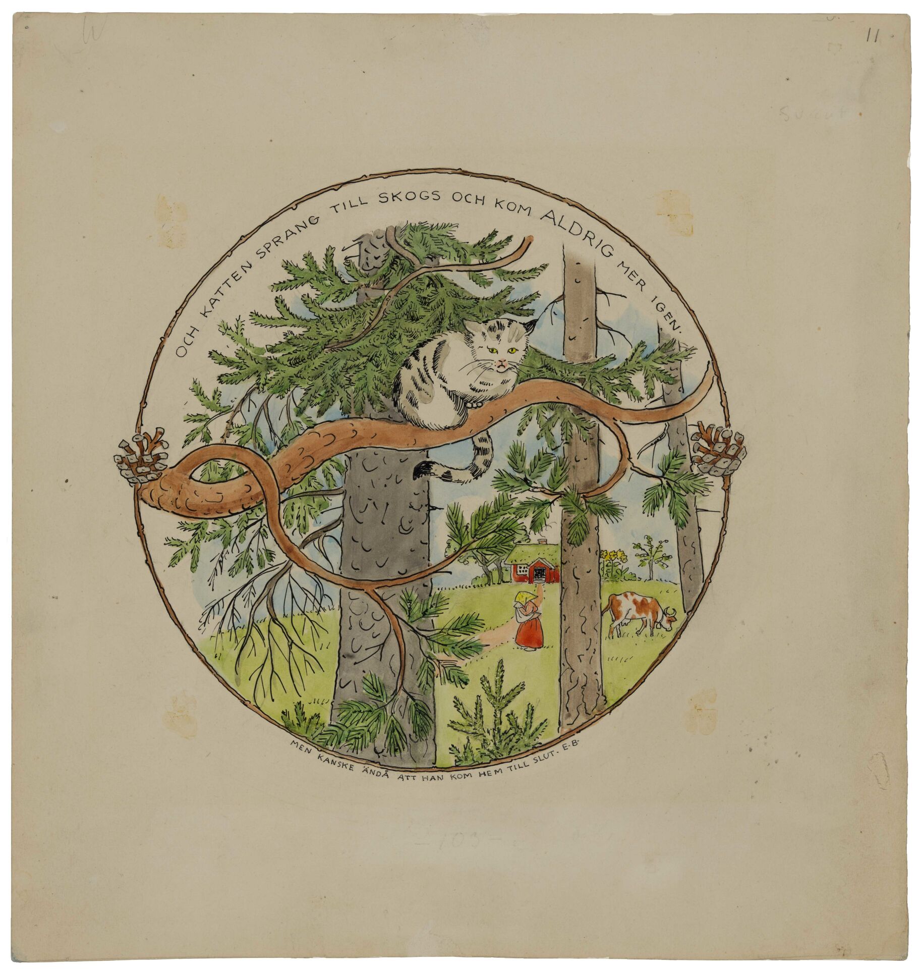 Titelblad till Elsa Beskow, Sagan om den lilla lilla gumman