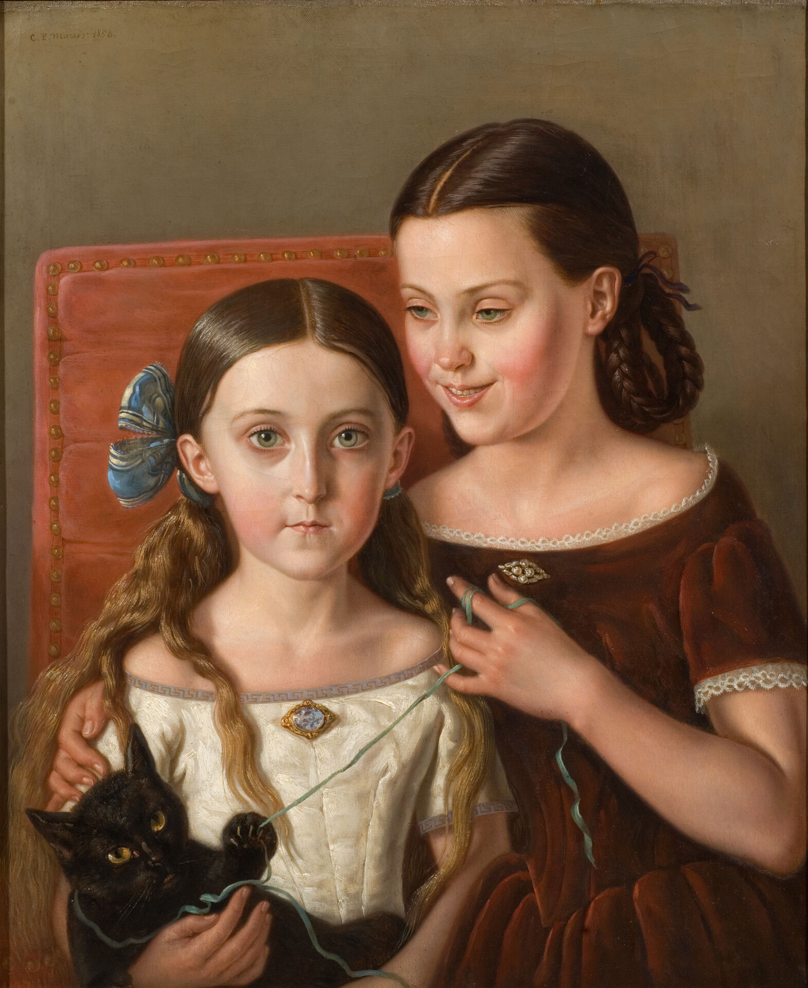 Carl Peter Mazér, Brorsdöttrarna Sigrid och Anna Mazér