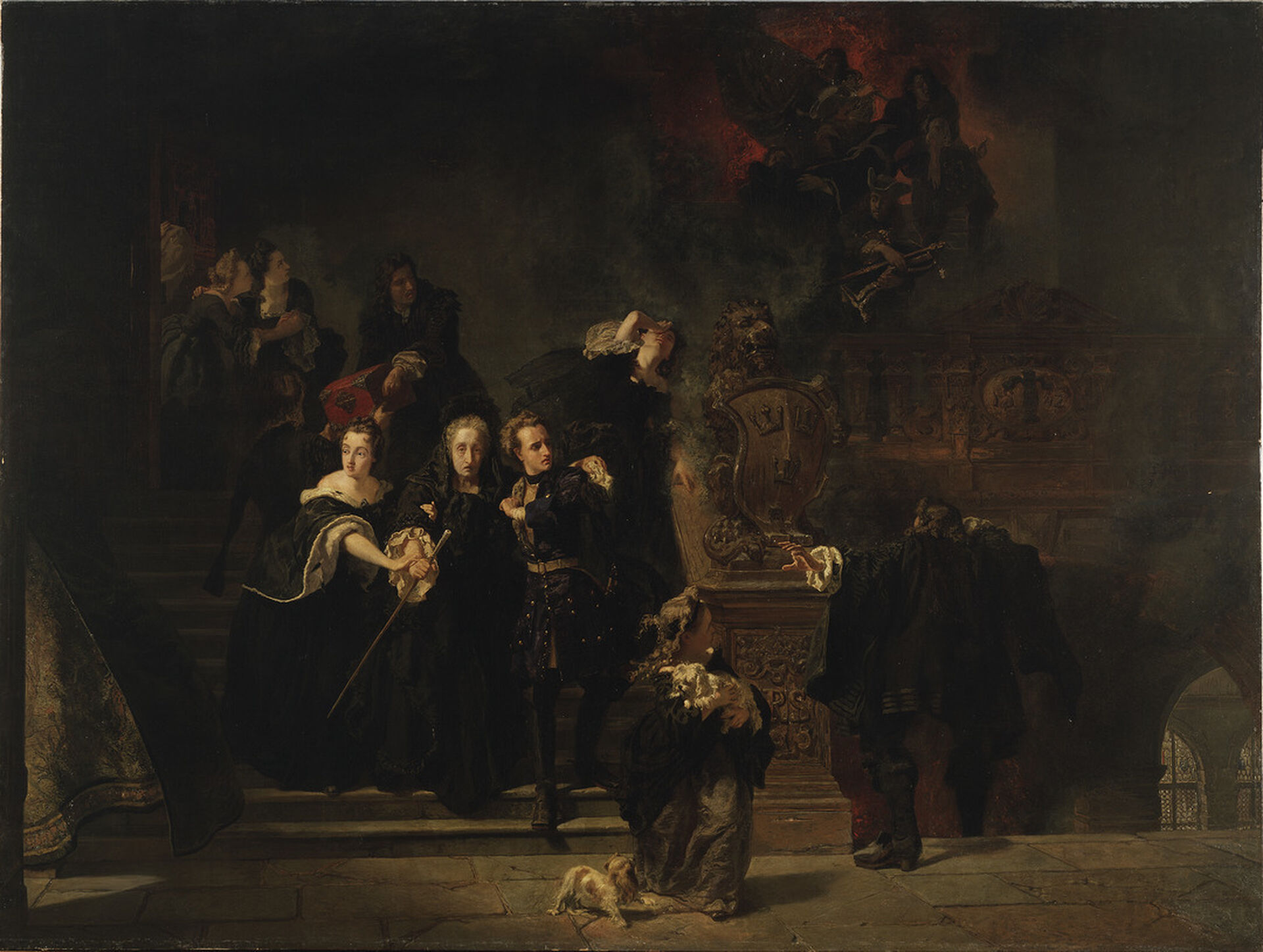 Johan Fredrik Höckert, Slottsbranden i Stockholm den 7 maj 1697