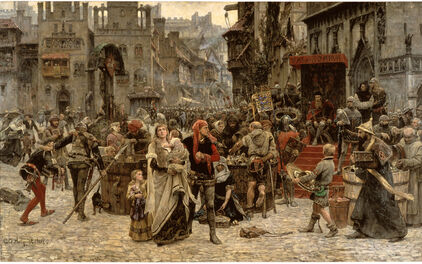 Carl Gustaf Hellqvist, Valdemar Atterdag brandskattar Visby 1361