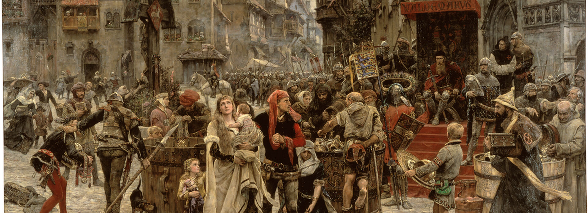 Carl Gustaf Hellqvist, Valdemar Atterdag brandskattar Visby 1361