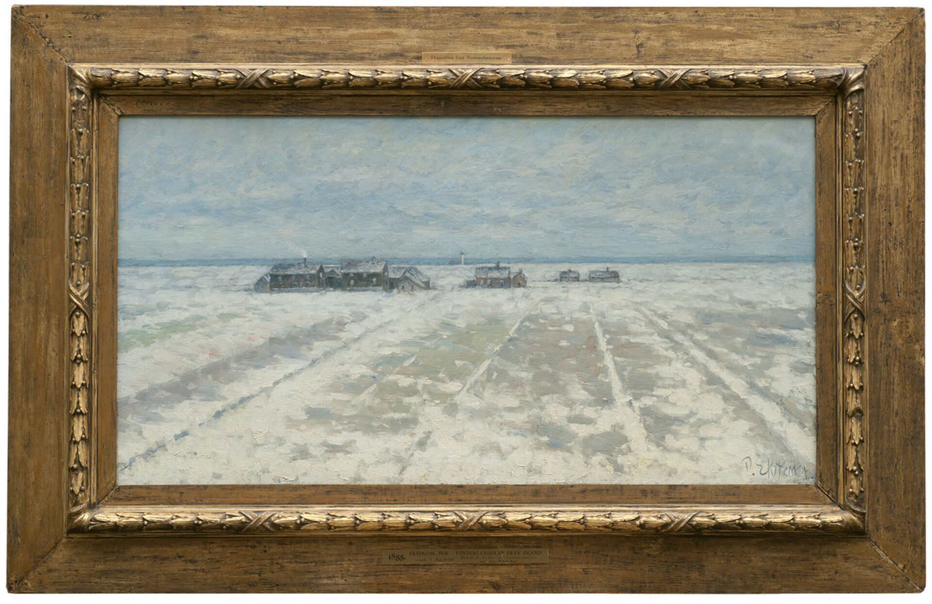 Per Ekström, Vinterlandskap. Motiv från Öland