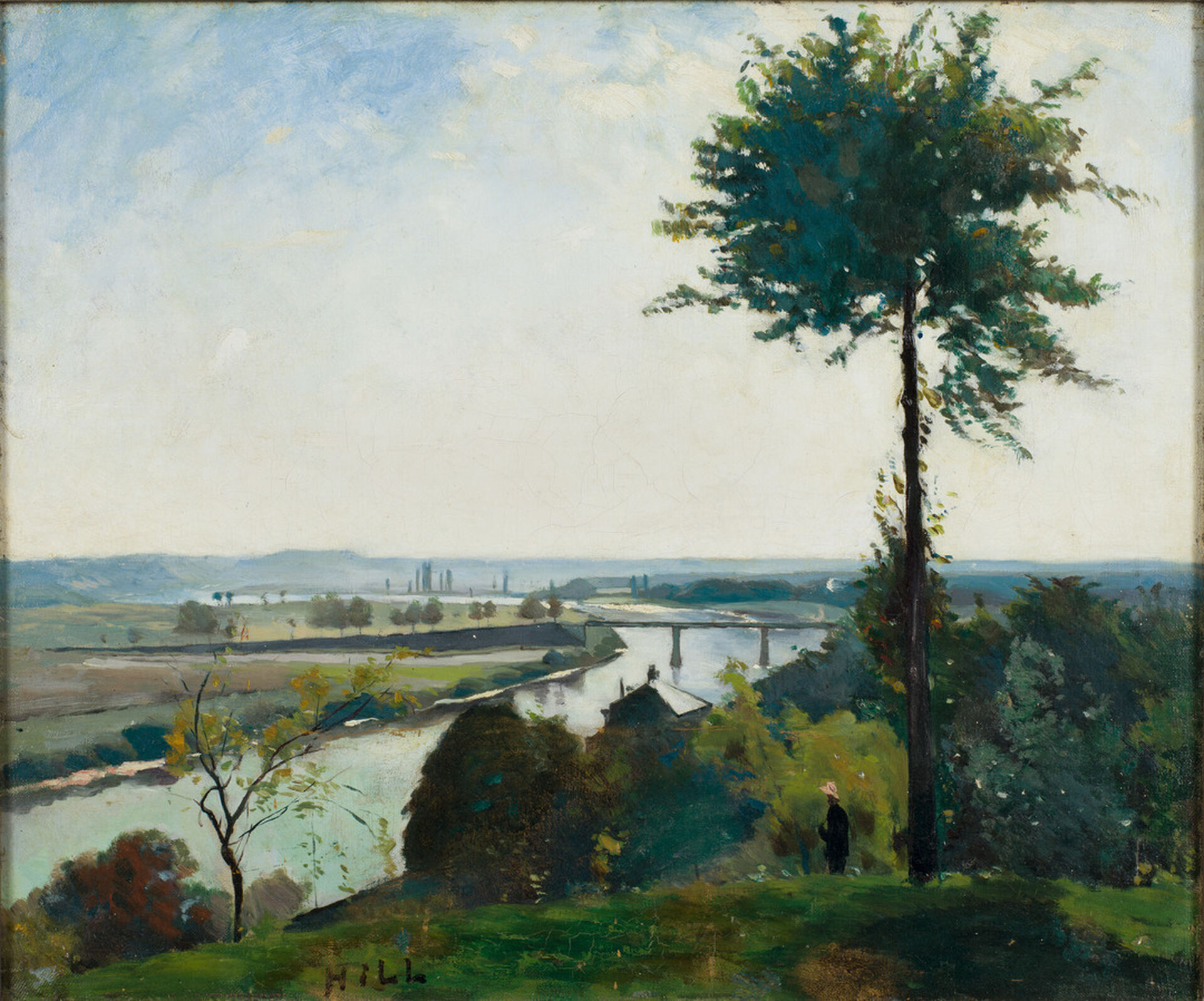 Carl Fredrik Hill, Trädet och flodkröken III (Bois-le-Roi)