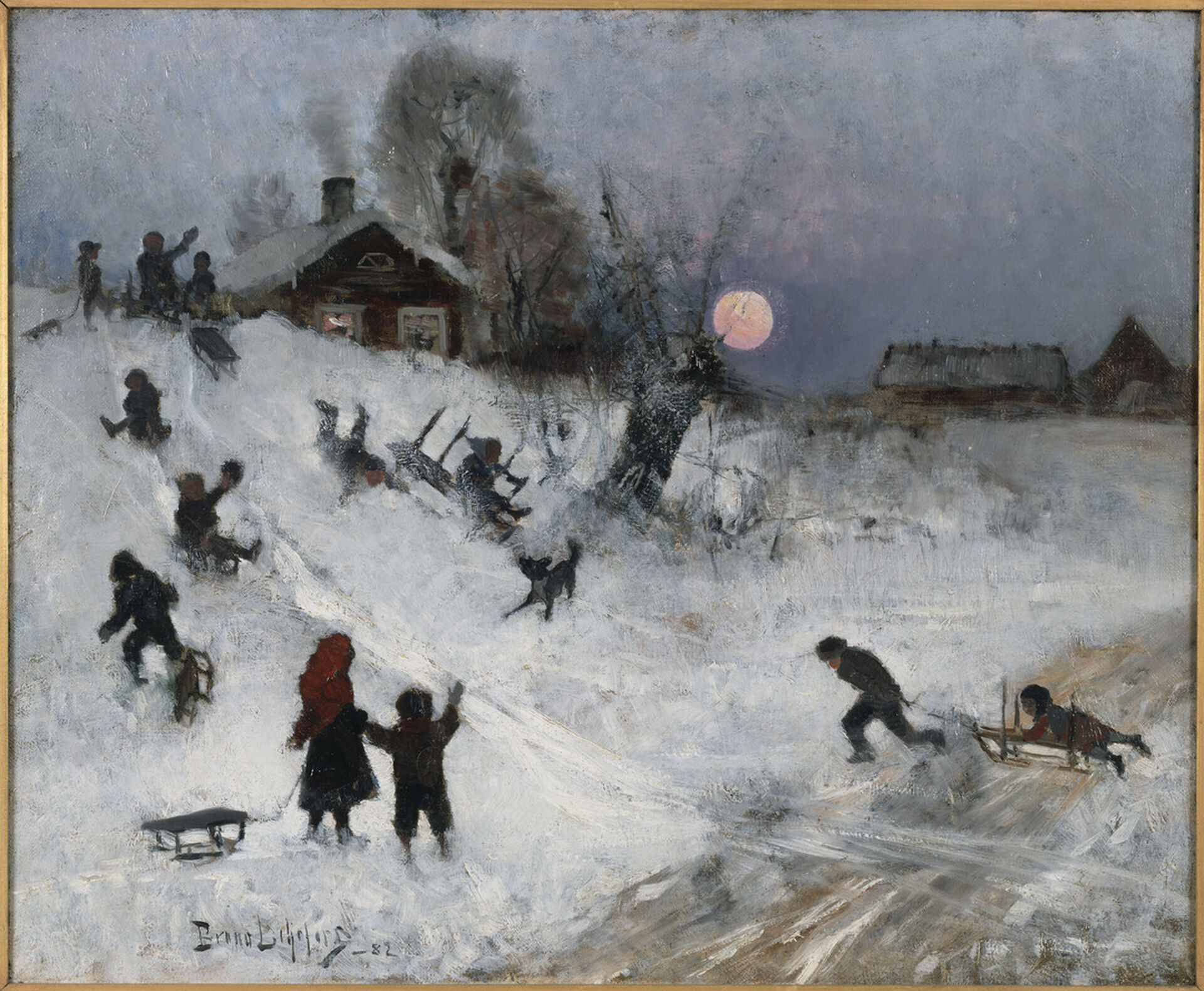 Bruno Liljefors, Kälkåkning