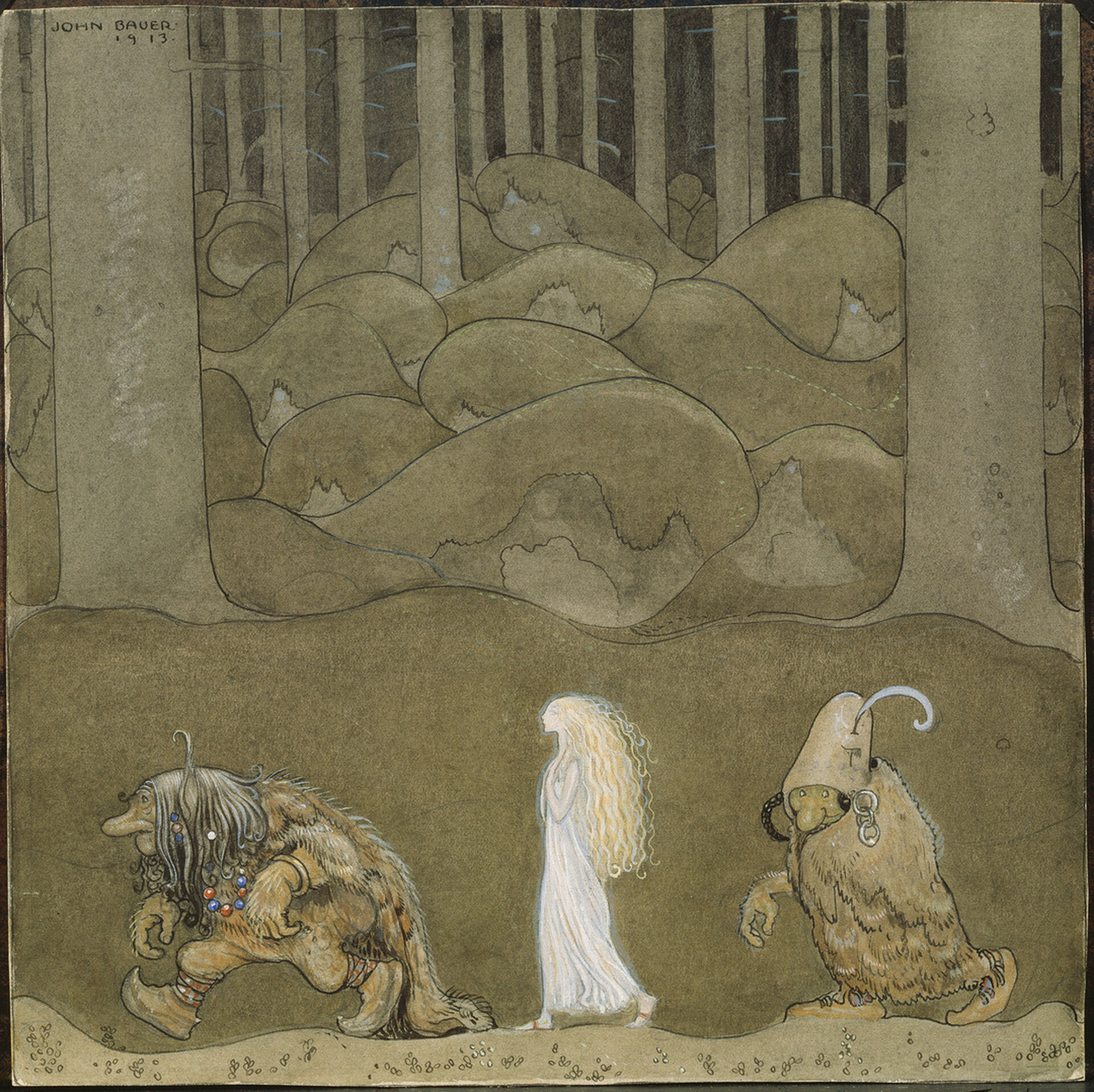 John Bauer, Prinsessan och trollen