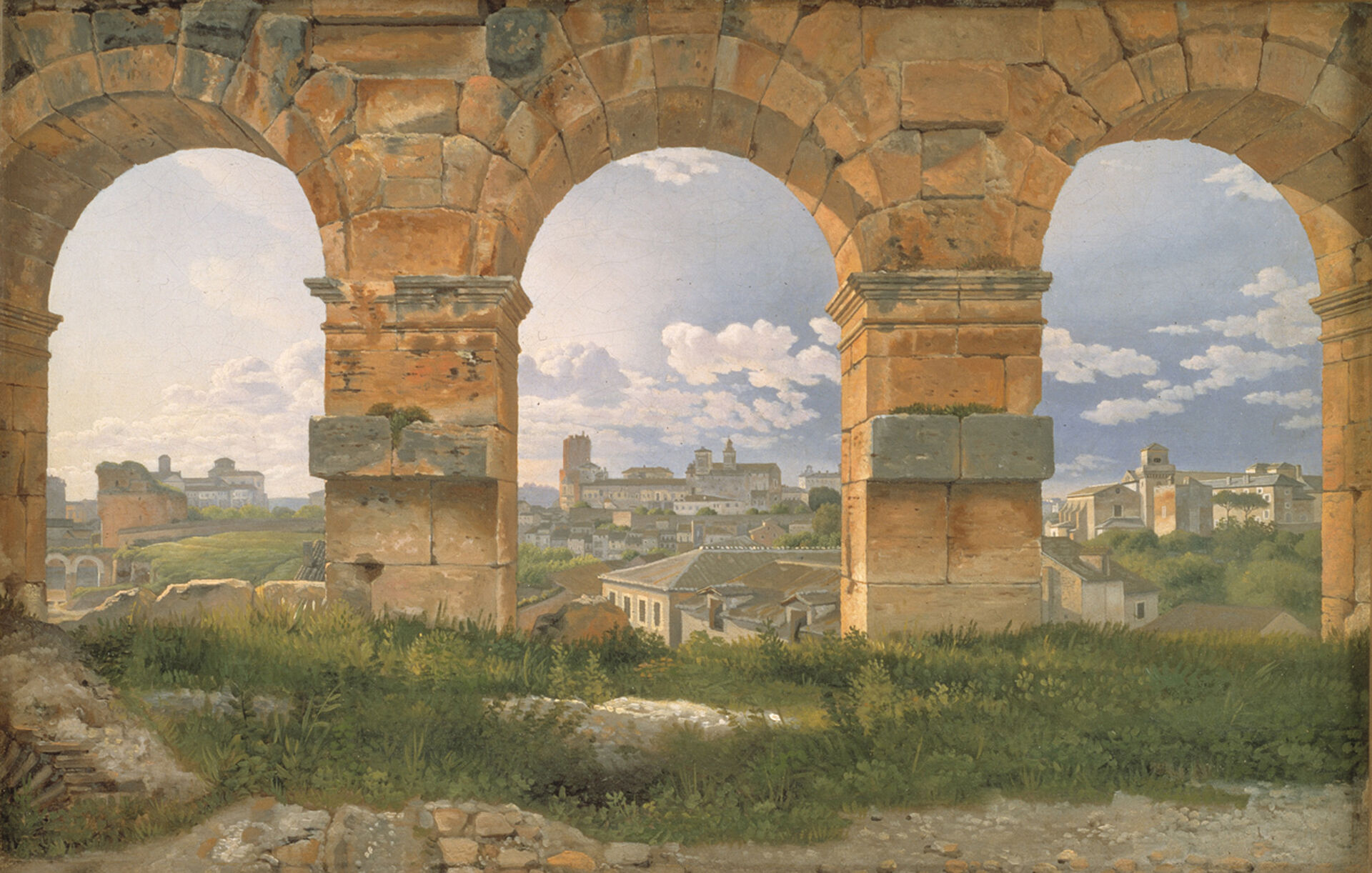 Christoffer Wilhelm Eckersberg, A View through Three Arches of the Third Storey of the Colosseum, 1815. Oil on canvas. The National Gallery of Denmark