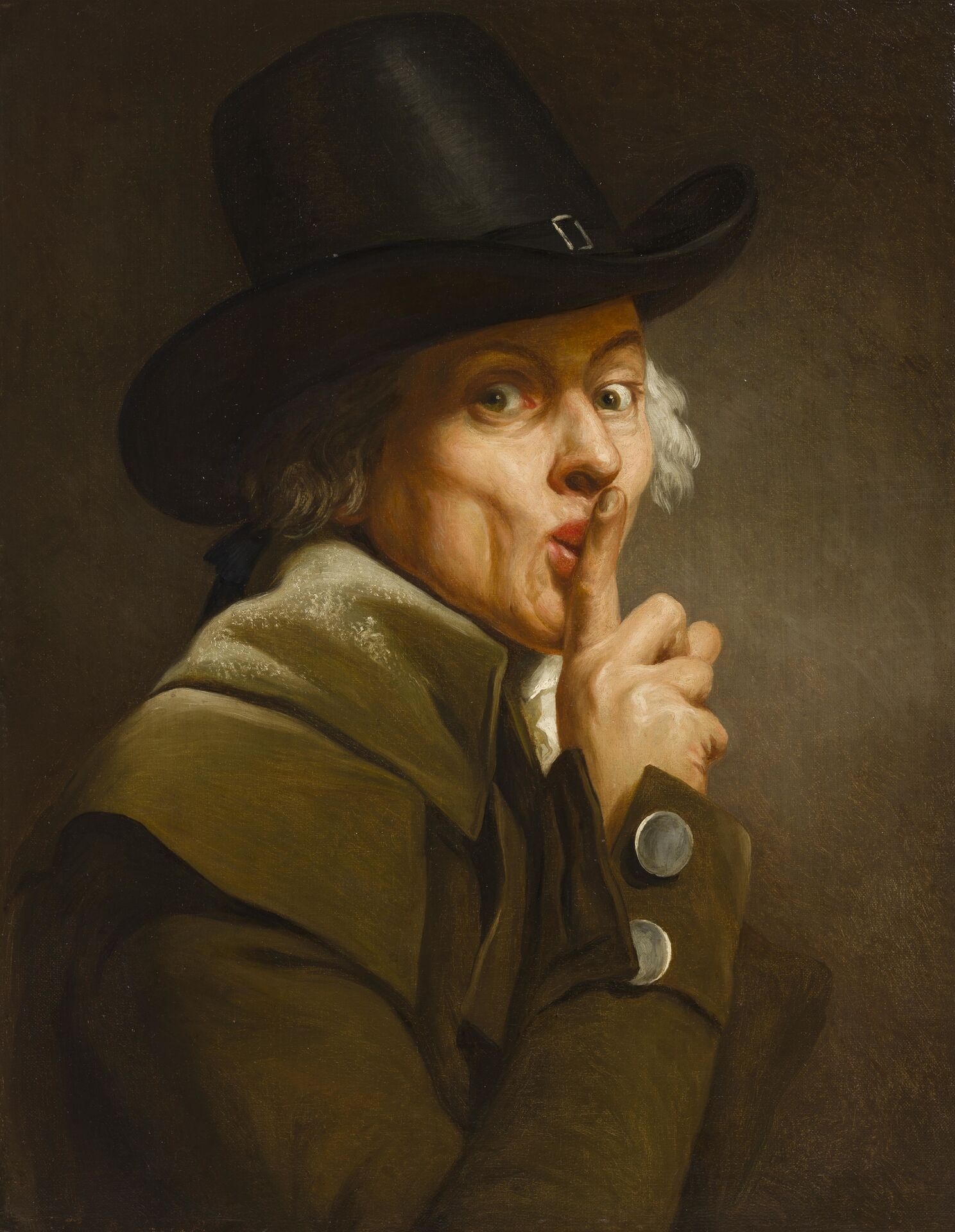 Joseph Ducreux, Self-portrait, entitled Le Silence
