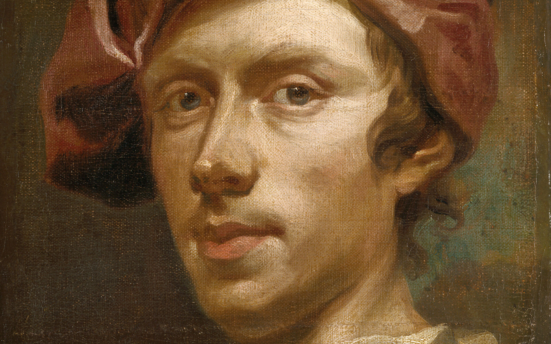 Olof Arenius, self portrait, oil on canvas