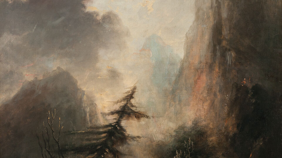 Elias Martin, Romantic Landscape with Spruce