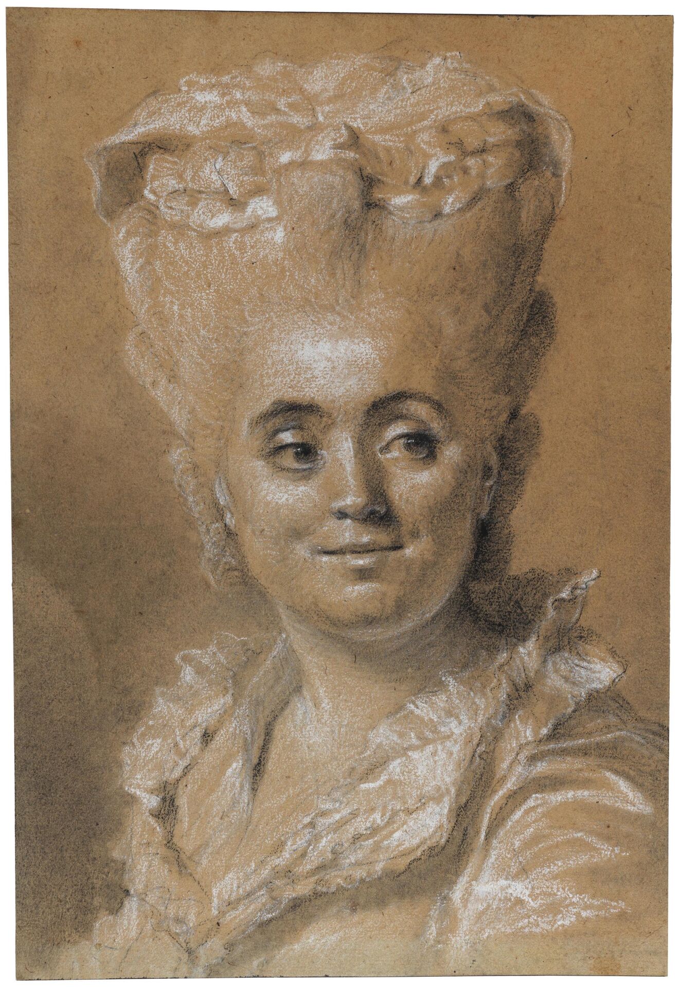 Johann-Ernst Heinsius, Porträtt av en kvinna blickande åt höger. Foto: Cecilia Heisser/Nationalmuseum