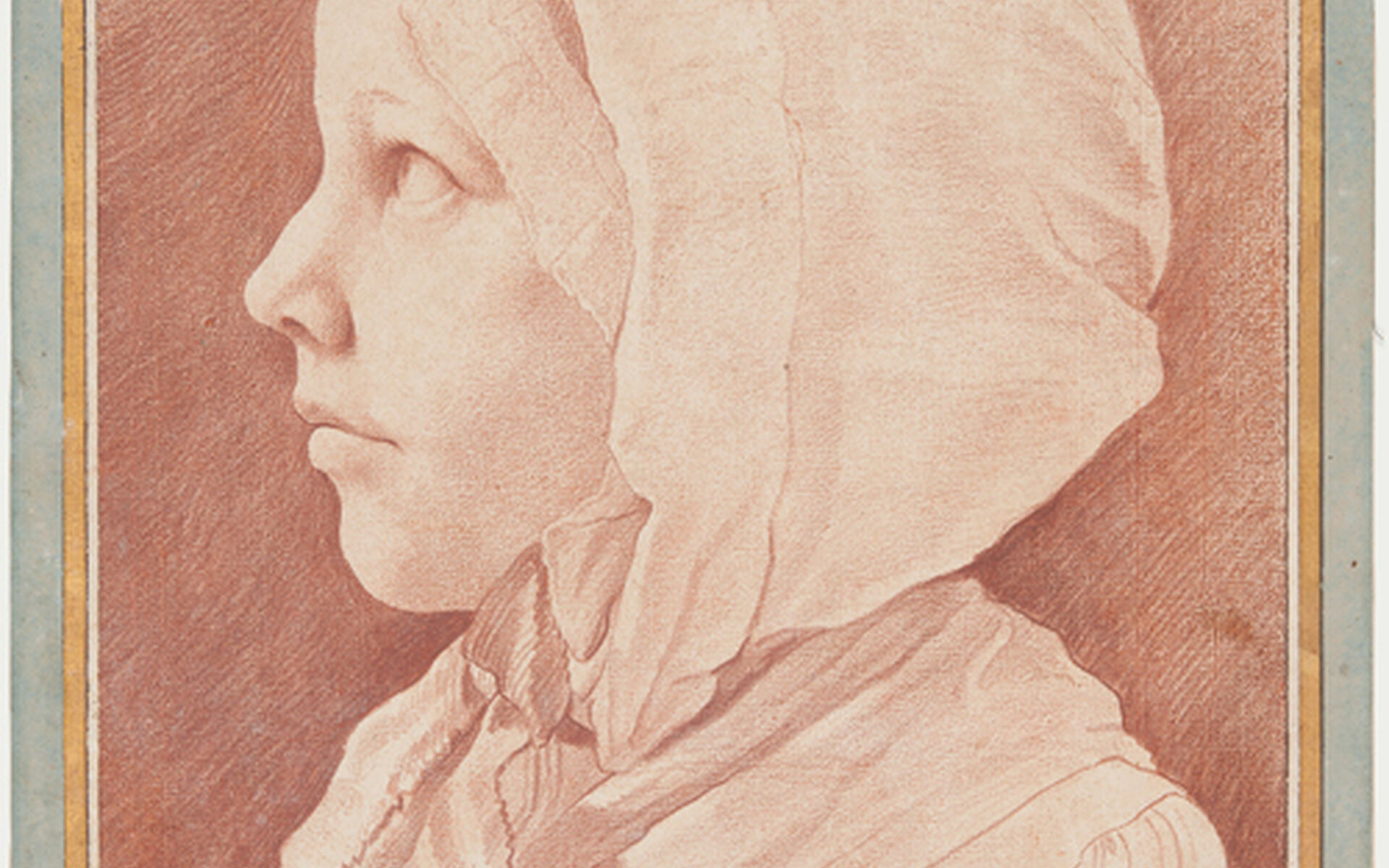 Edme Bochardon, Little Girl in a Bonnet