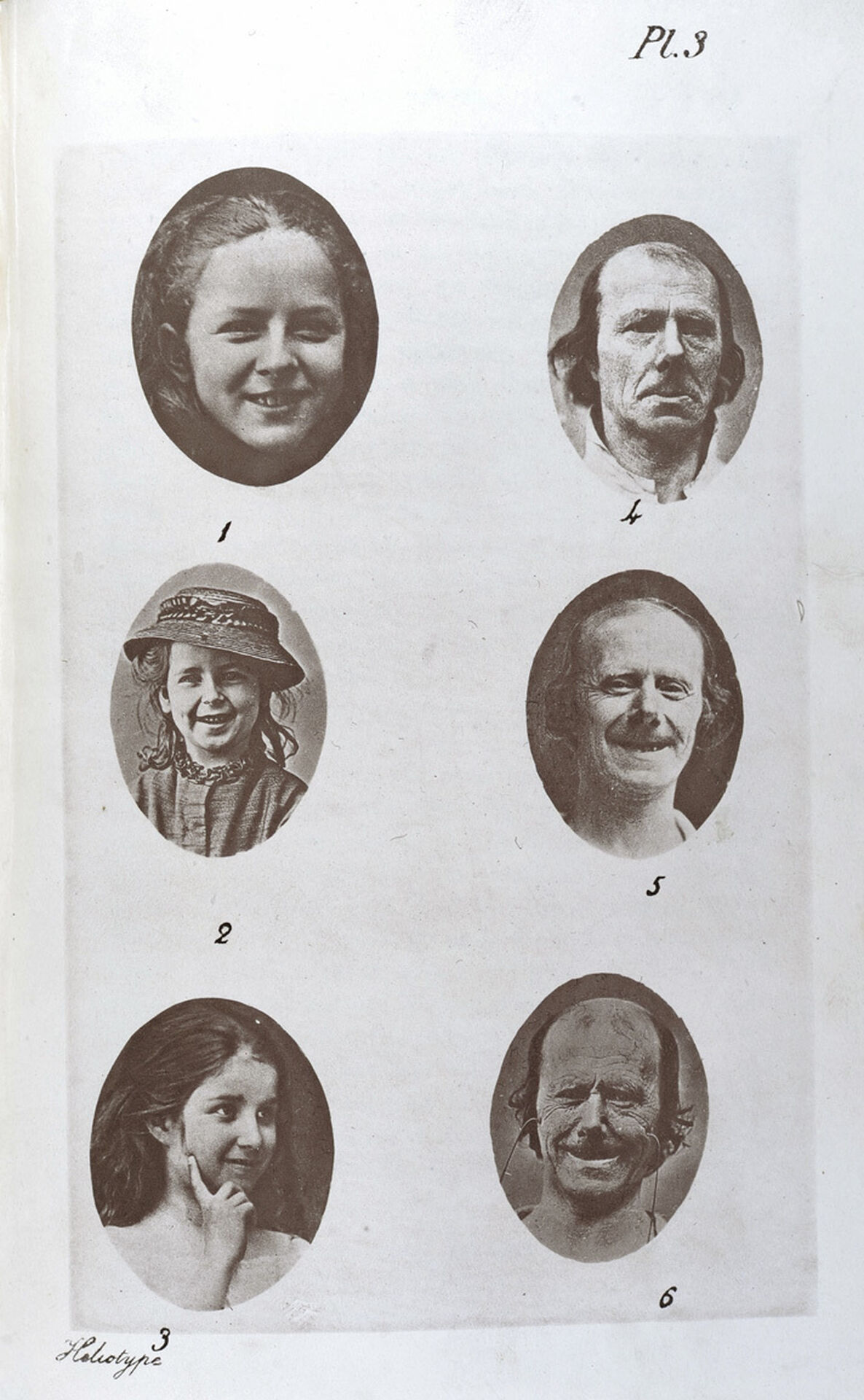 Pictures in Charles Dawrwin's book The Expression of the Emotions in Man and Animals, showing "Joy".