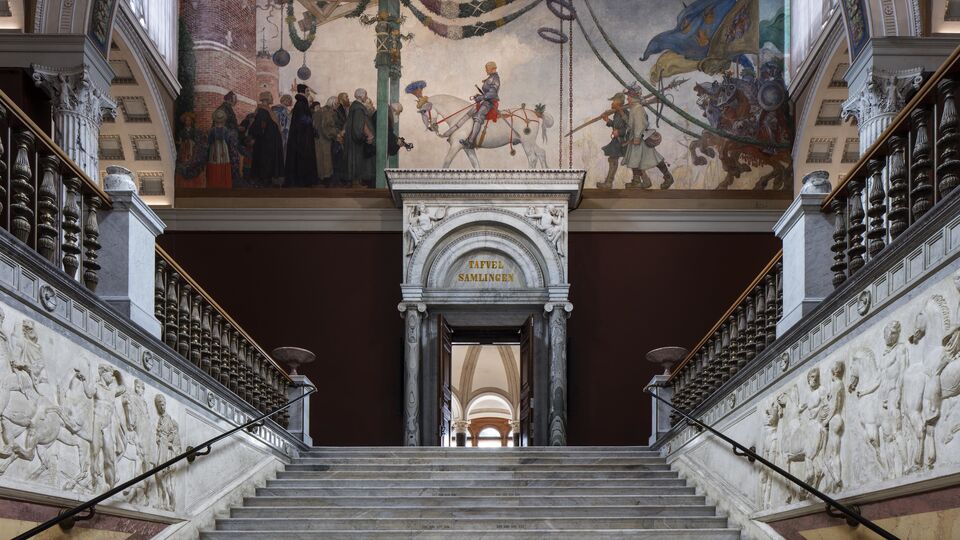 Interiör från Nationalmuseum, Trapphallen. Foto: © Bruno Ehrs