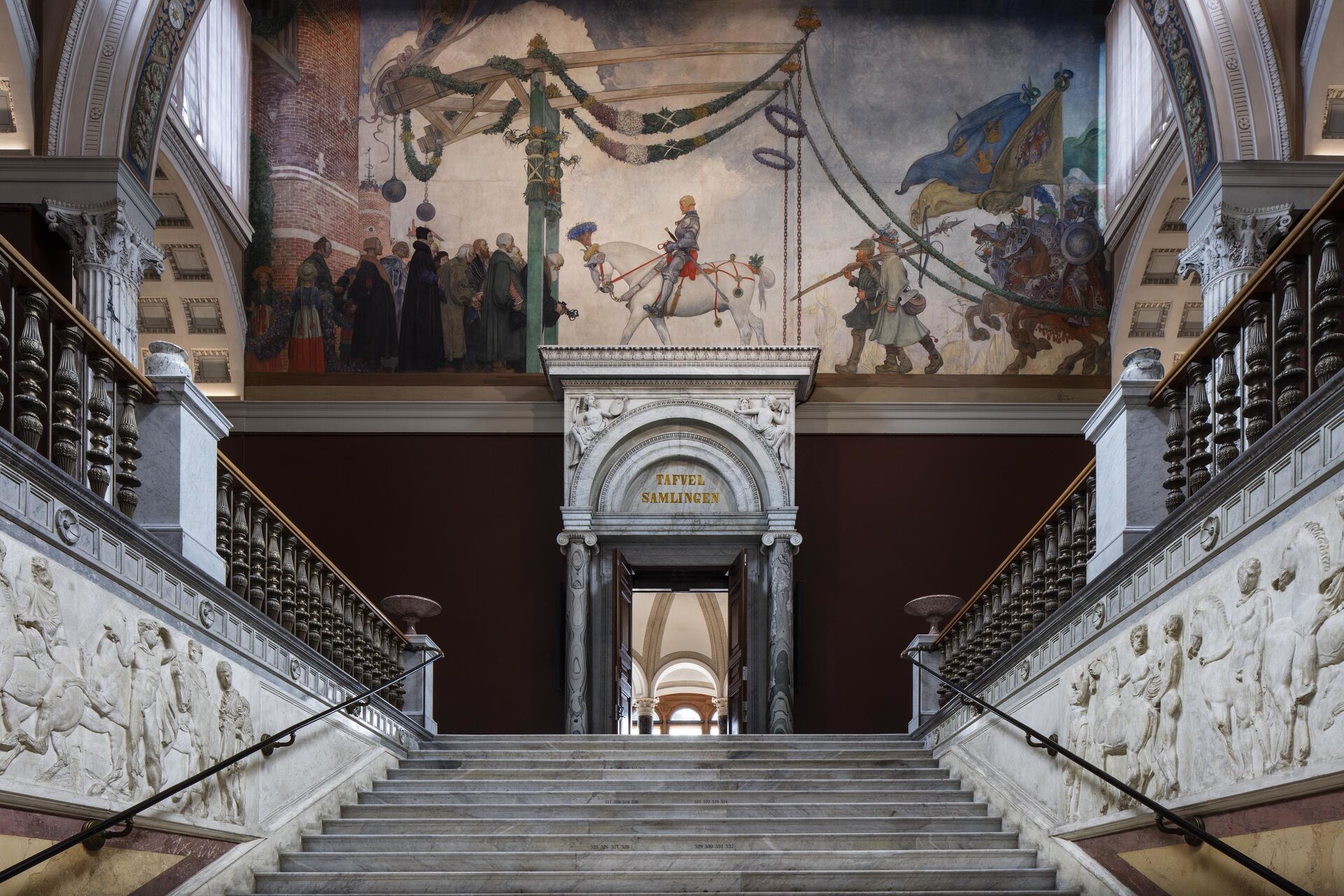 Interiör från Nationalmuseum, Trapphallen. Foto: © Bruno Ehrs