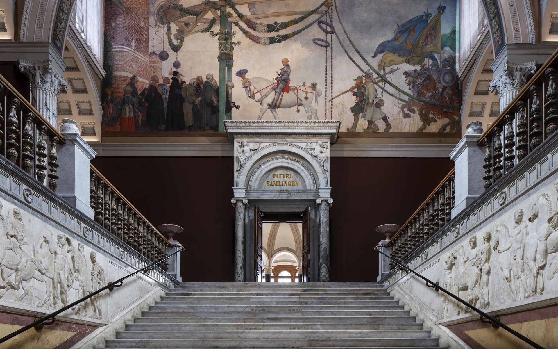 Interiör från Nationalmuseum, Trapphallen. Foto: © Bruno Ehrs