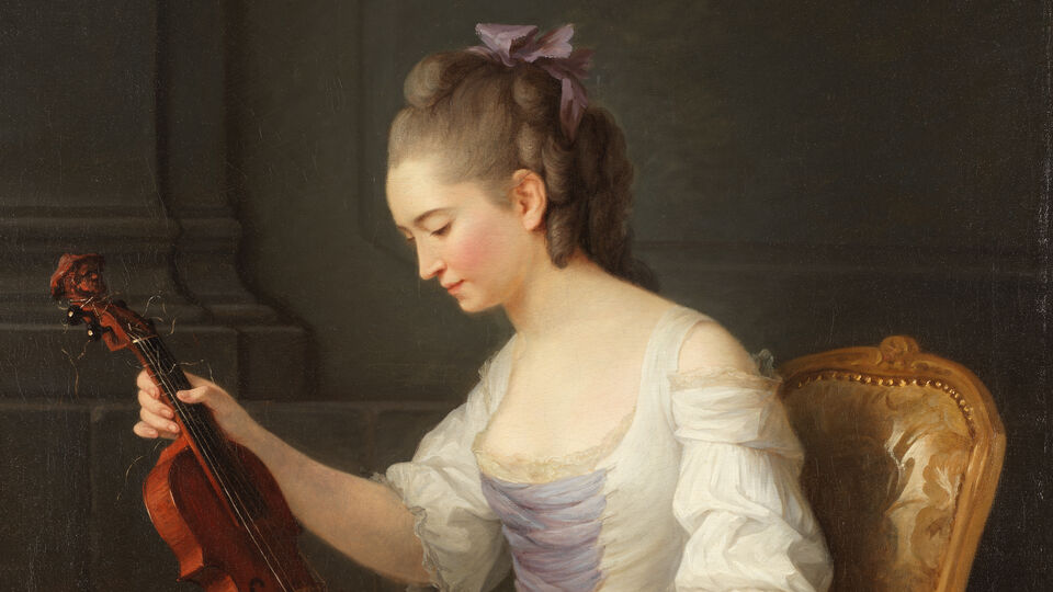 Anne Vallayer-Coster, Portrait of a violinist