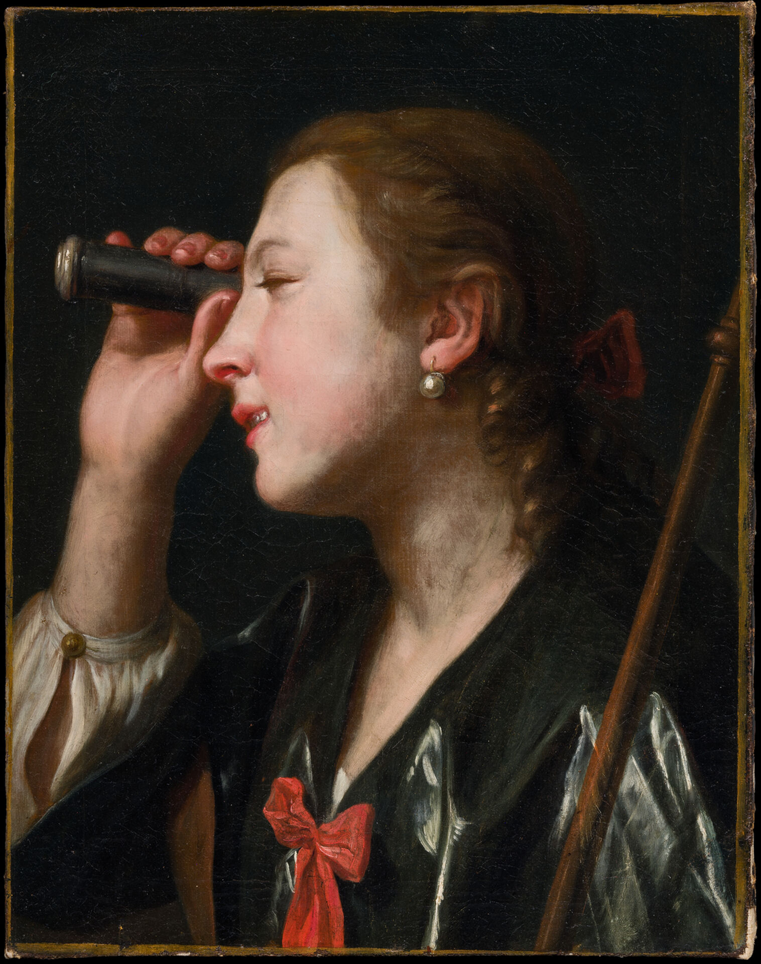 Pietro Antonio Rotari, Girl Looking through a Telescope