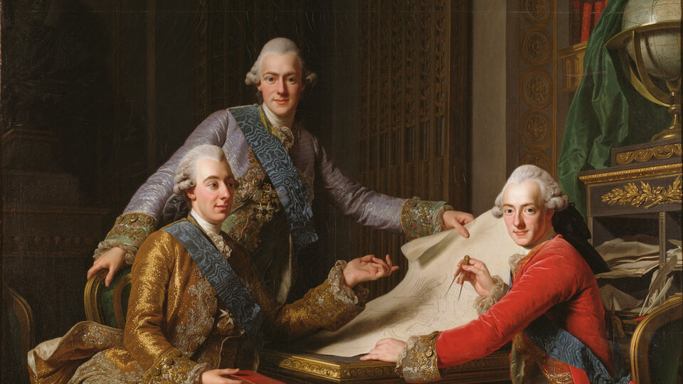 Alexander Roslin, Gustav III och hans bröder