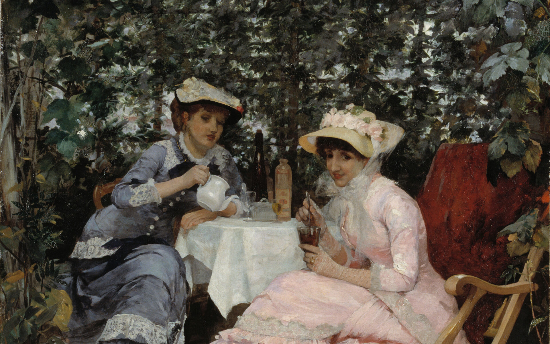 Hugo Birger, Sitting under the Arbour