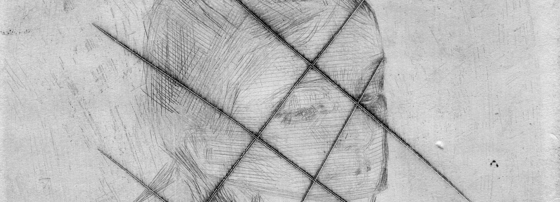 Anders Zorn, I sorg II, etsning efter kasserad kopparplåt