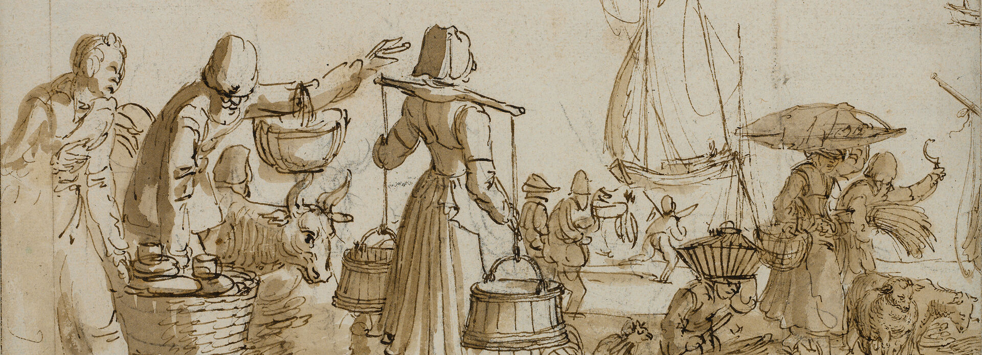 Claes Jansz. Visscher, Harbour Scene