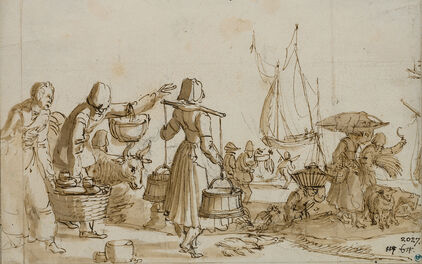 Claes Jansz. Visscher, Harbour Scene