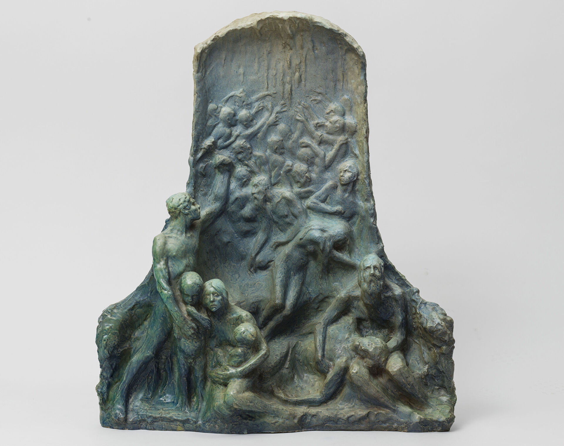 Agnes de Frumerie i samarbete med Edmond Lachenal, Kampen för tillvaron. Utförd 1900.