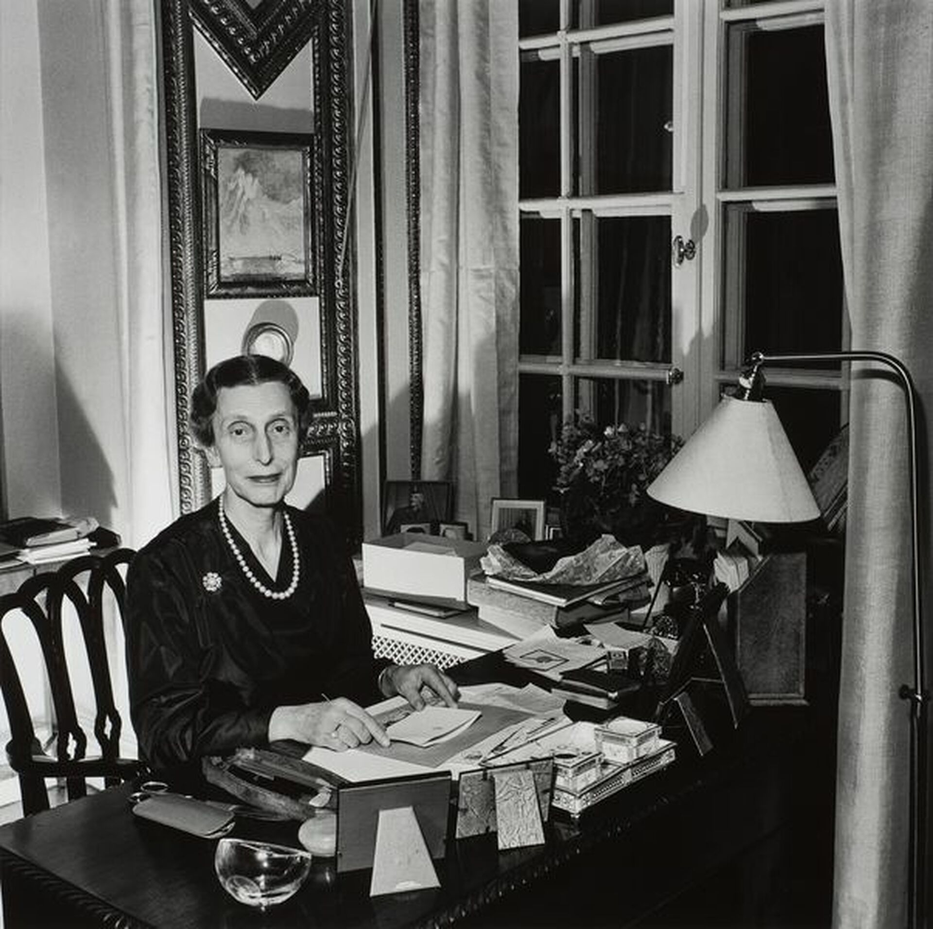 Louise (1889 -1965), lady Louise Mountbatten, drottning av Sverige, född i Tyskland, uppvuxen i Storbritannien Fotograf Lennart Nilsson