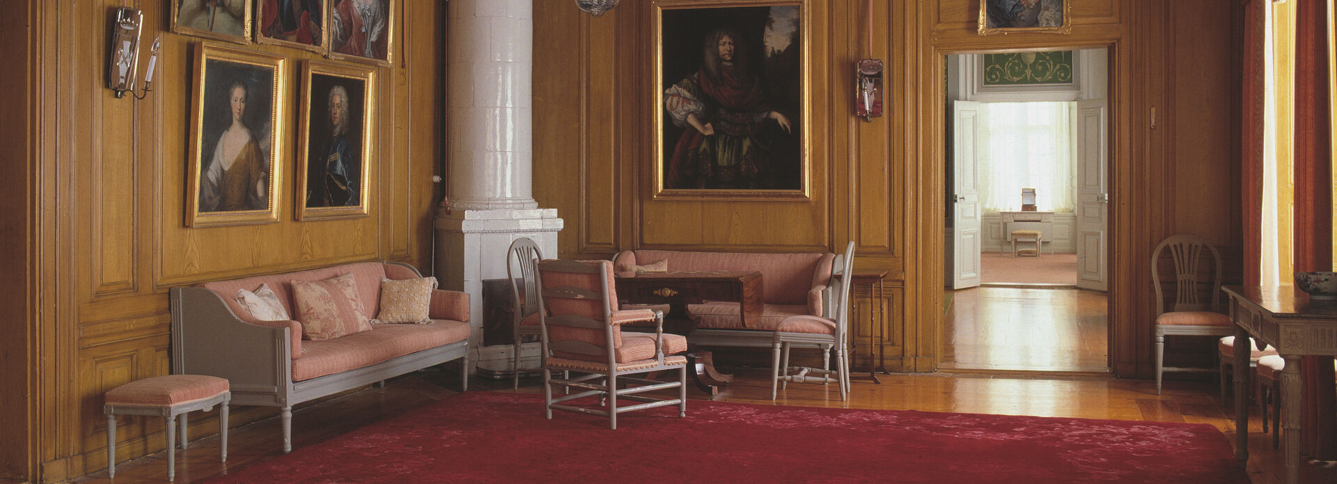 Interior of a salon in an embassy building