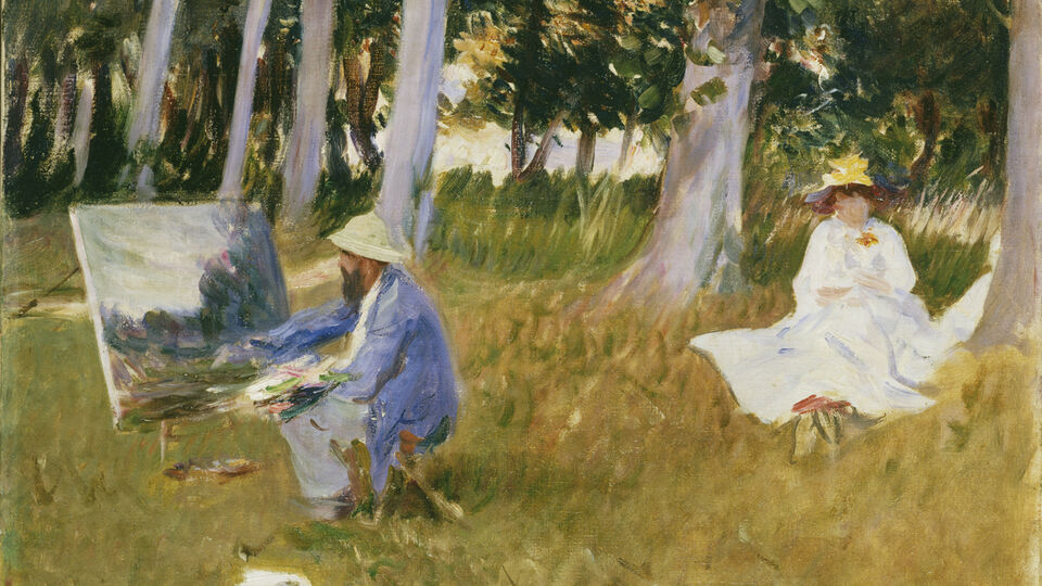 John Singer Sargent, Claude Monet målar i utkanten av en skog, 1885? ©Tate, London 2017